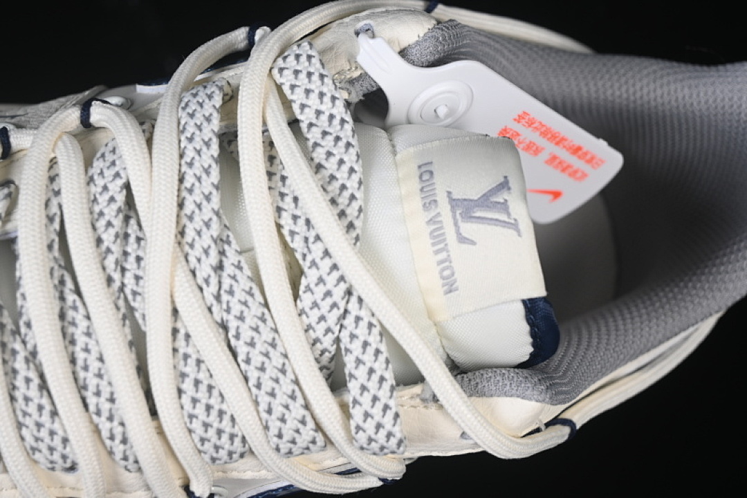 Nike [DM6868-064]-[AIR FORCE 1 07 LOW LV WHITE/GREY/BLUE]-[WOMAN:36-39]-[MAN:40-45] - Image 9