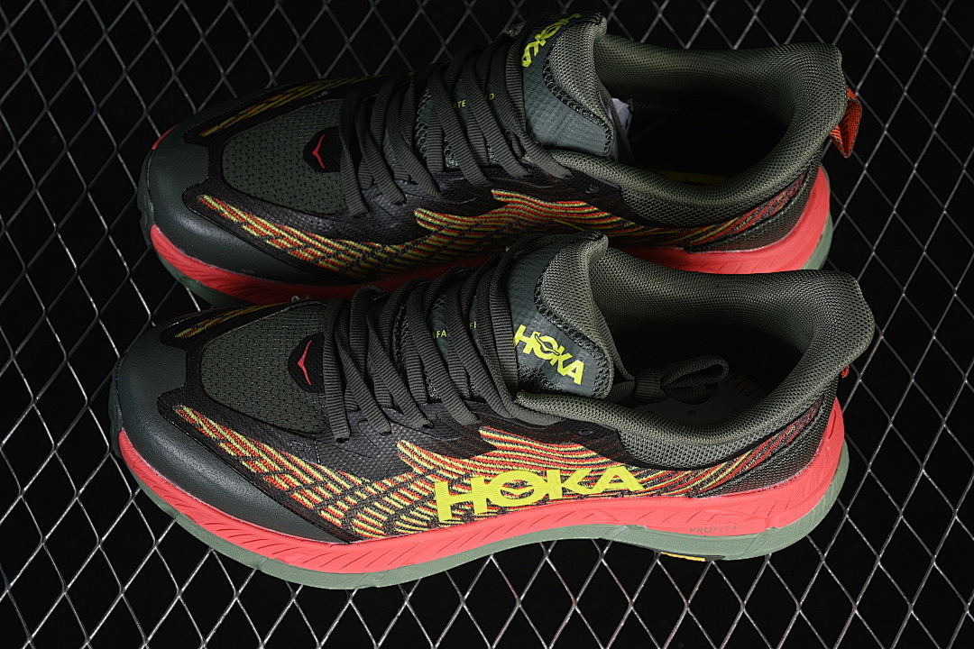 Hoka [1129930 TFST]-[MAFATE SPEED 4 RUNNING SHOES RED/BLACK/GREEN/YELLOW]-[WOMAN:36-39]-[MAN:40-45] - Image 10