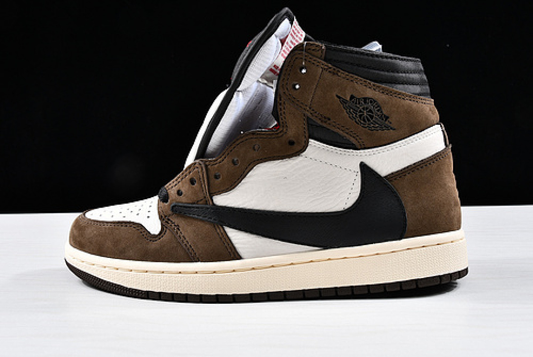 Jordan [CD4487-100]-[AIR JORDAN 1 HIGH OG TRAVIS SCOTT SP DARK MOCHA/WHITE]-[WOMAN:36-39], photo 1