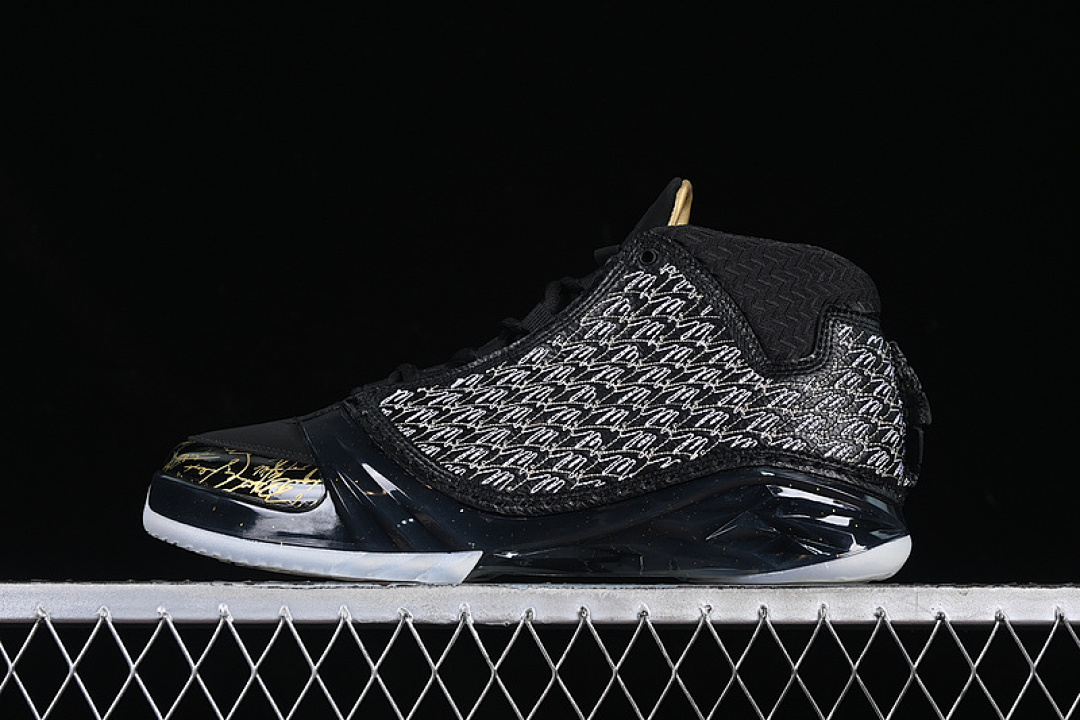 Jordan TROPHY ROOM X Jordan 23 RETRO BLACK/BLACK/METALLIC GOLD/DARK GREY · 853336-023, photo 1