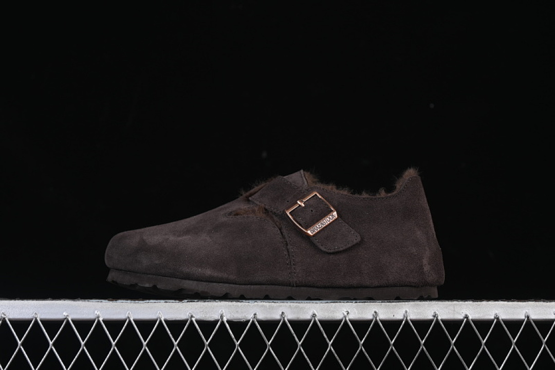 Birkenstock Birkenstock [ AUTUMN AND WINTER FLEECE COLLECTION MOCHA BROWN/BLACK]-[WOMAN:35-39]-[MAN:40-45], photo 1