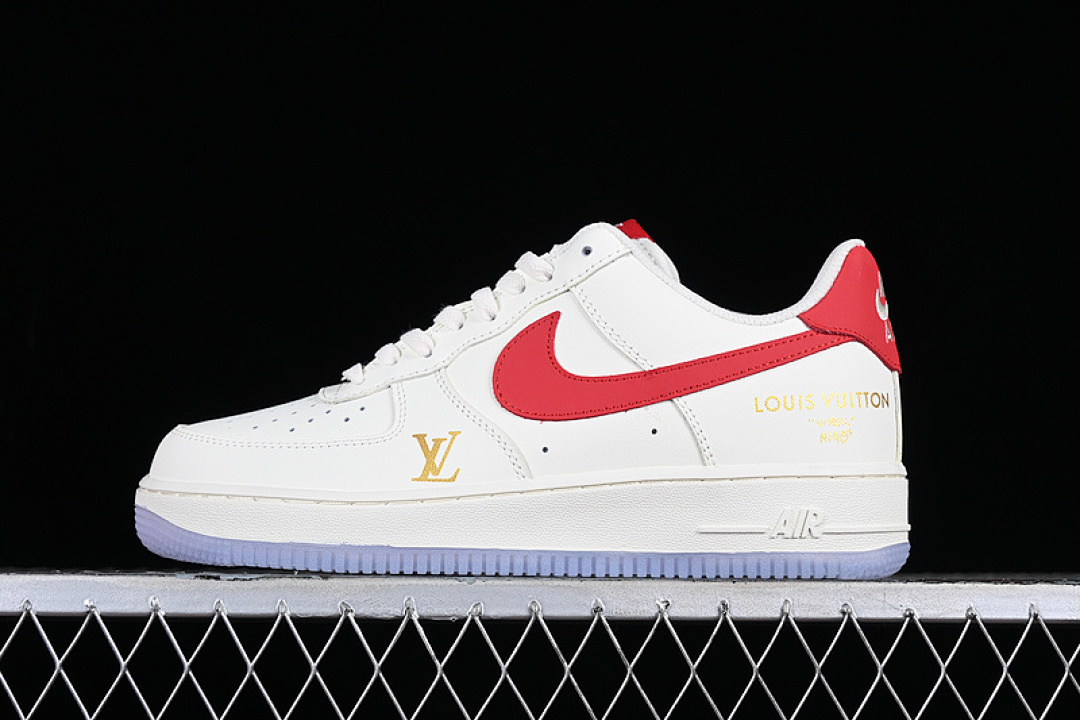 Nike [BS9055-711]-[AIR FORCE 1 07 LOW WHITE/RED/GOLD]-[WOMAN:36-39]-[MAN:40-45], photo 1