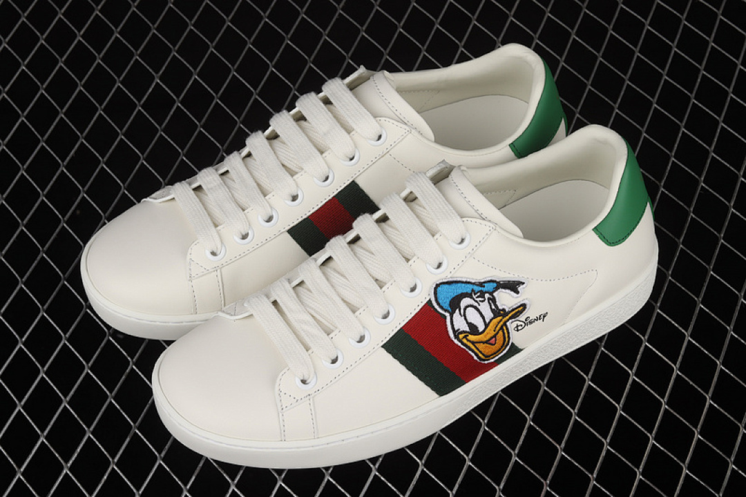 Gucci [04GGO9085]-[GU*CCI ACE EMBROIDERED SNEAKERS BLACK/GREEN/RED]-[WOMAN:35-39]-[MAN:40-44] - Image 10