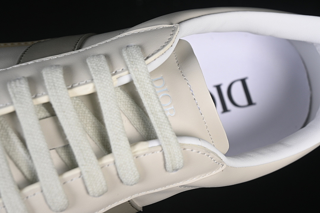 Dior [LOW-TOP DERBY SHOES WHITE/GREY/WHITE]-[WOMAN:39]-[MAN:40-45] - Image 9