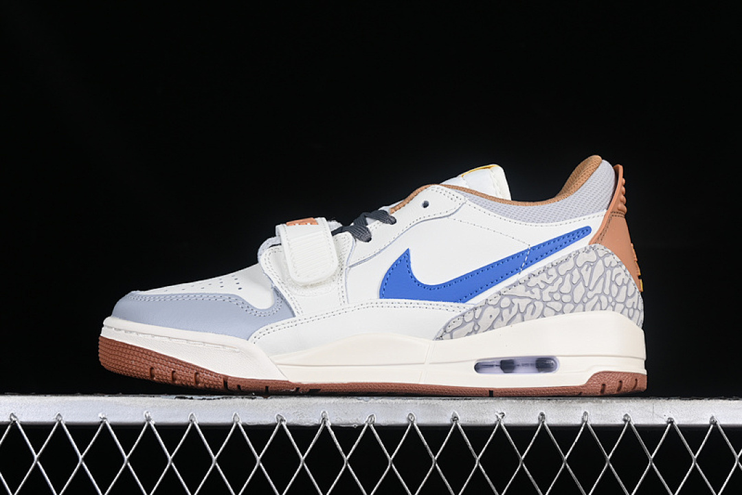 Jordan [HF0746-041]-[AIR JORDAN LEGACY AJ312 LOW WHITE/BLUE/GREY/BROWN]-[WOMAN:36-39]-[MAN:40-46], photo 1