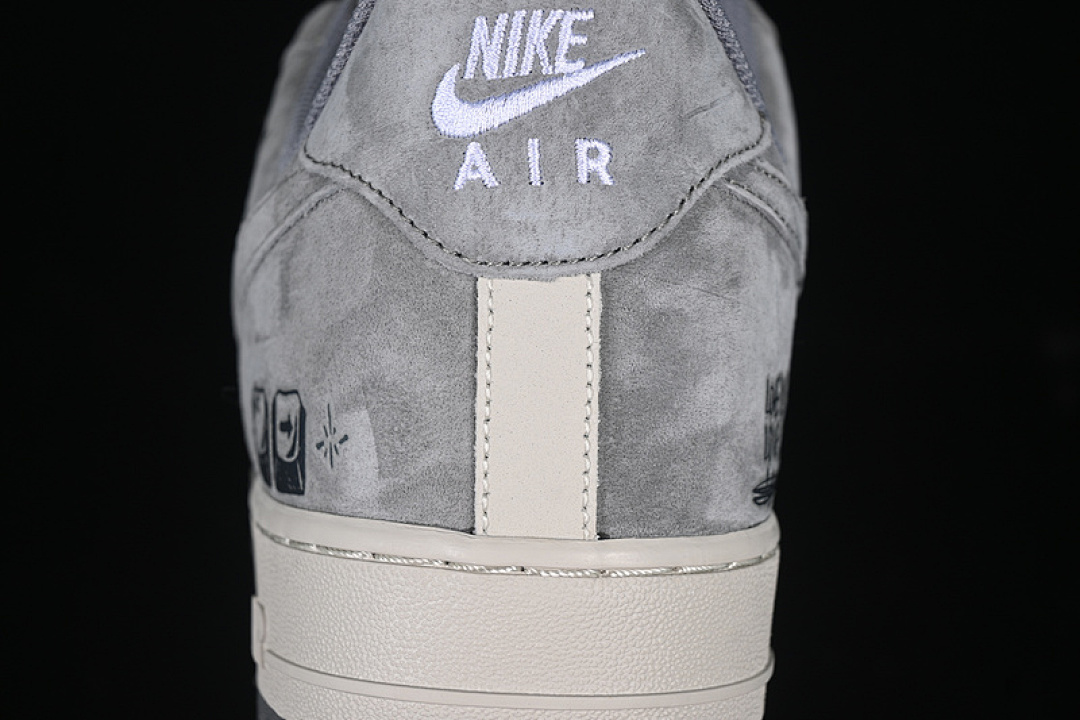 Nike [CW2288-668]-[AIR FORCE 1 07 LOW LOSE HEART WHITE/GREY]-[WOMAN:36-39]-[MAN:40-45] - Image 7
