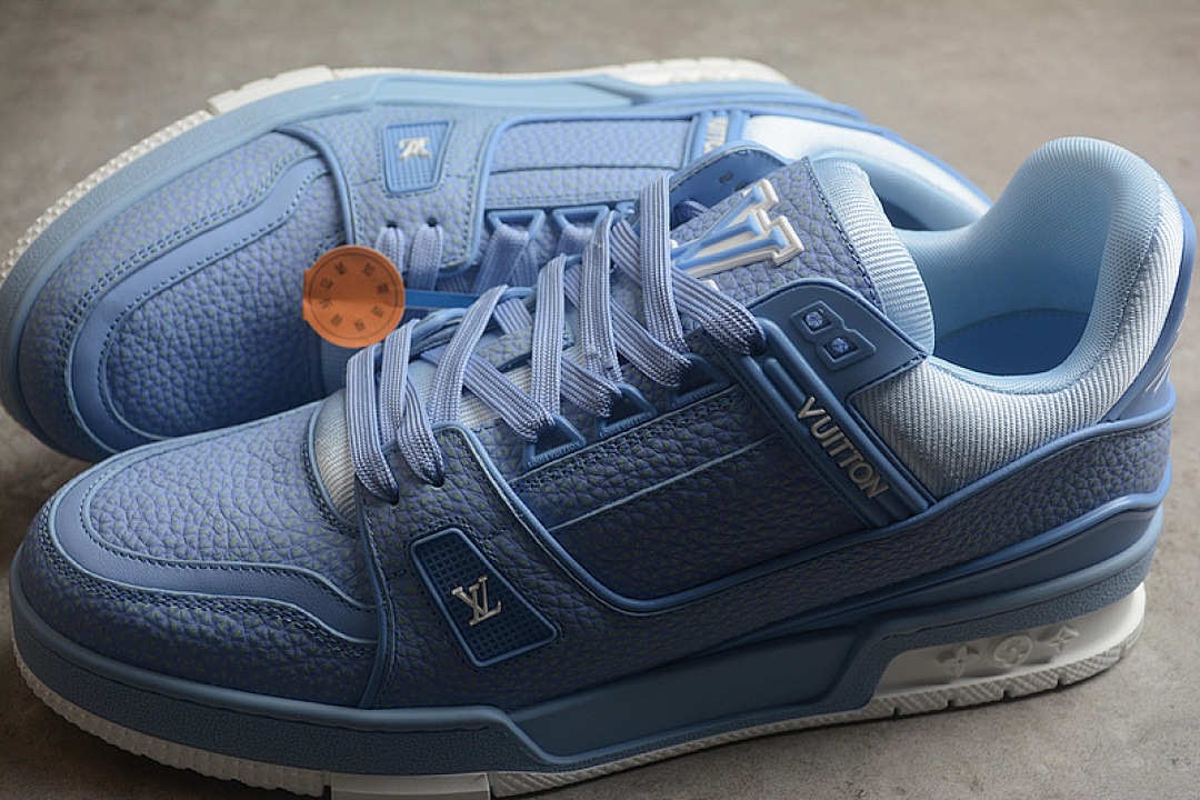Louis Vuitton [2024TRAINER L*V LOUIS VUITTON TRAINER BLUE/WHITE]-[WOMAN:35-39]-[MAN:40-45] - Image 9