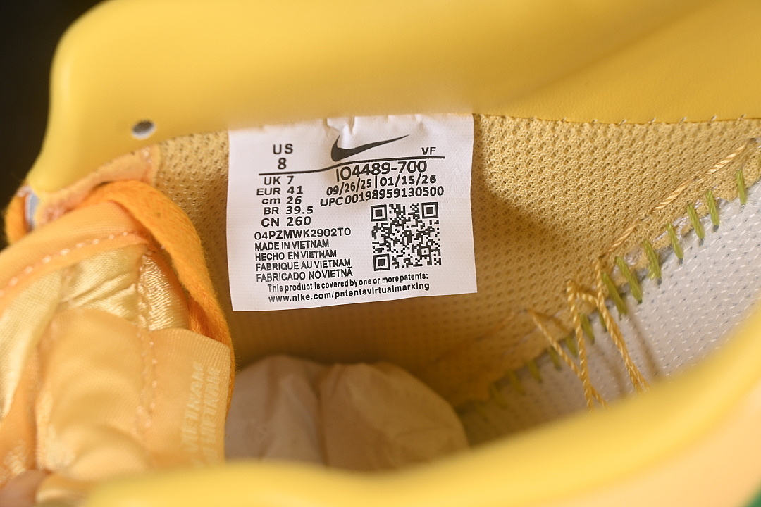 Unbranded [IO4489-700]-[AIR FORCE 1 07 LOW TOPAZ GOLD YELLOW/DARK GREEN]-[WOMAN:35.5-39]-[MAN:40-47.5] - Image 5