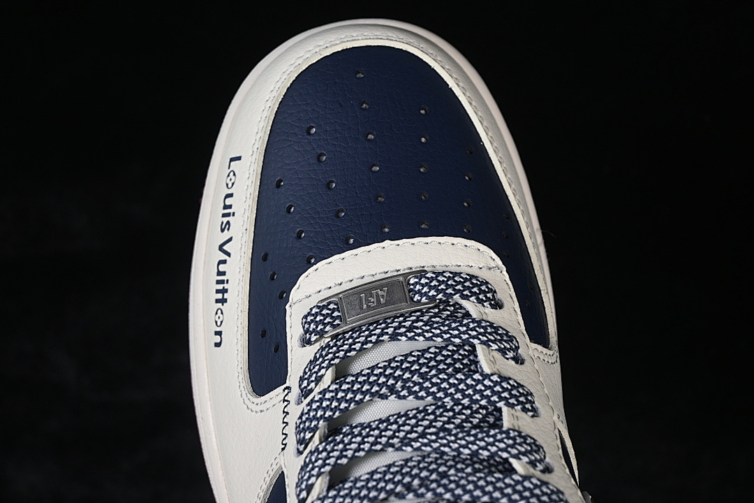 Nike [JP8028-069]-[AIR FORCE 1 07 LOW WHITE/NAVY BLUE/WINE RED]-[WOMAN:36-39]-[MAN:40-45] - Image 10