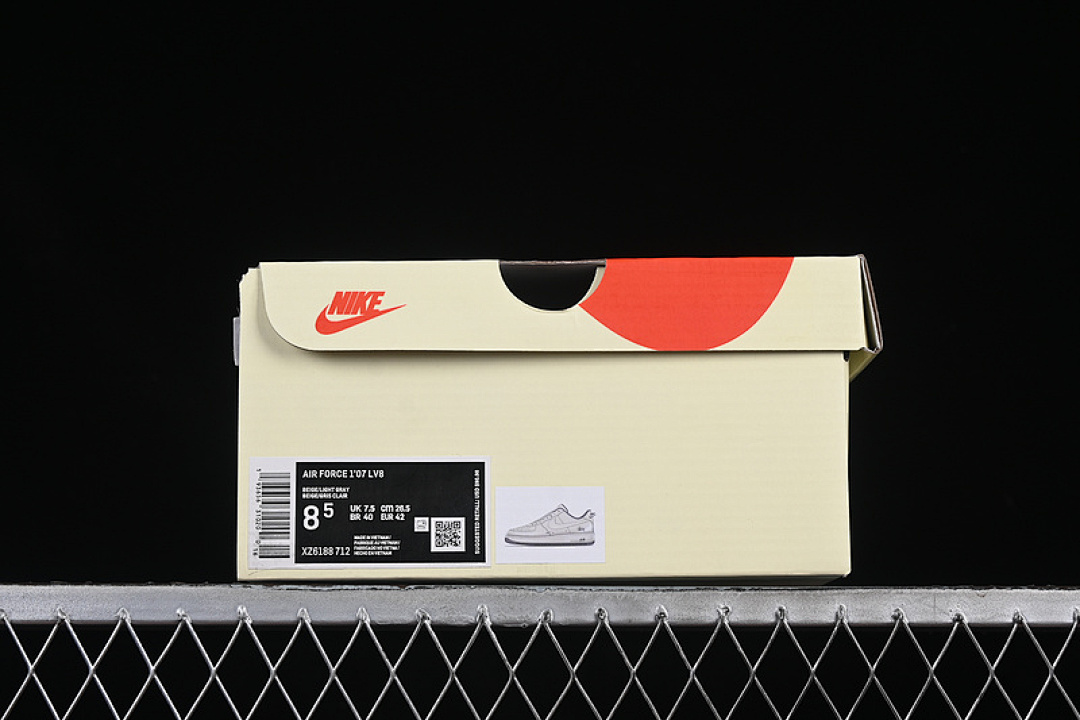 Nike [XZ6188-712]-[AIR FORCE 1 07 LOW WHITE/GREY]-[WOMAN:36-39]-[MAN:40-45] - Image 12