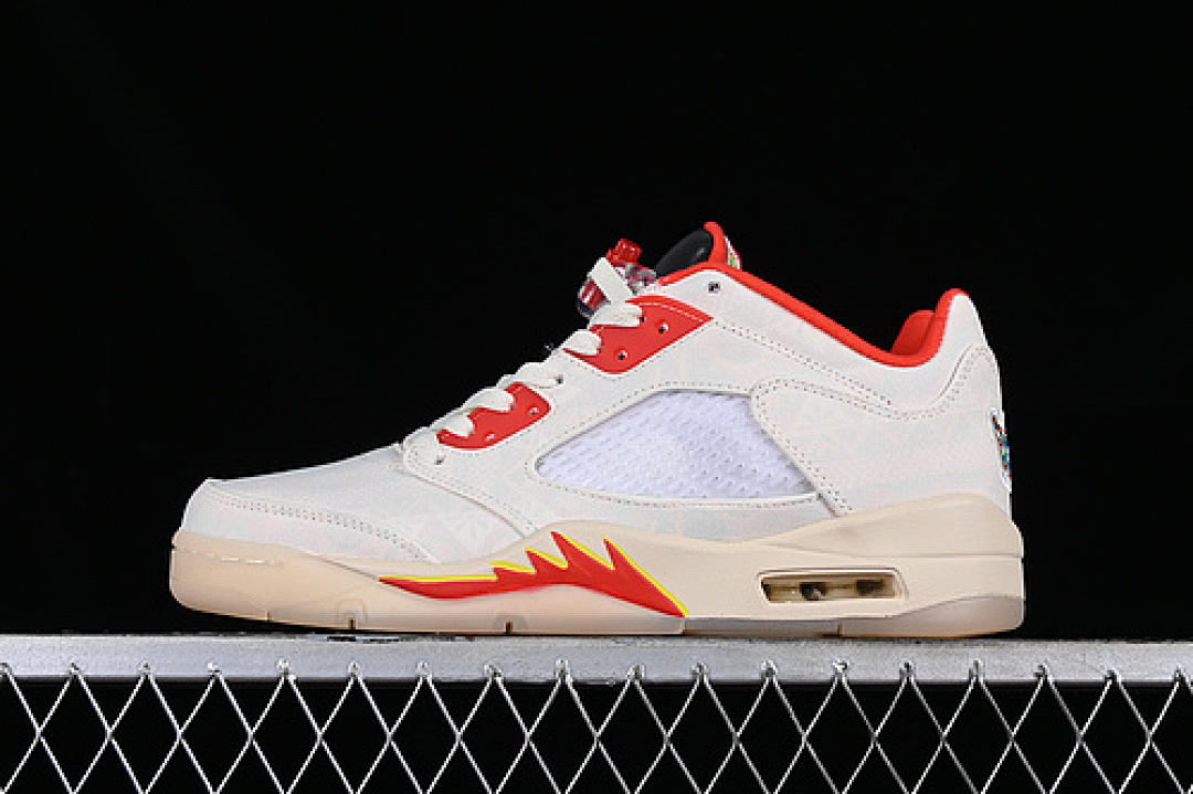 Jordan [DD2240-100]-[AIR JORDAN 5 LOW CHINESE NEW YEAR RED/WHITE/YELLOW]-[UNISEX:36-47.5], photo 1