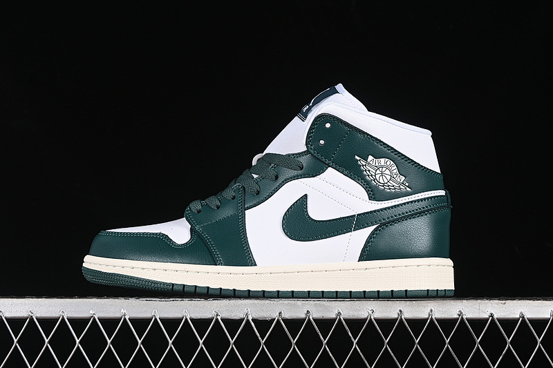 Jordan AIR Jordan 1 MID WHITE/SAIL/OXIDIZED GREEN · BQ6472-133, photo 1