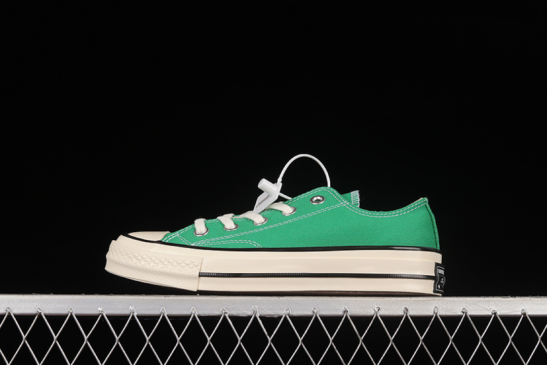 Converse Converse CHUCK TAYLOR ALL-STAR 70S LOW GREEN/BLACK/EGRET · 161443C, photo 1