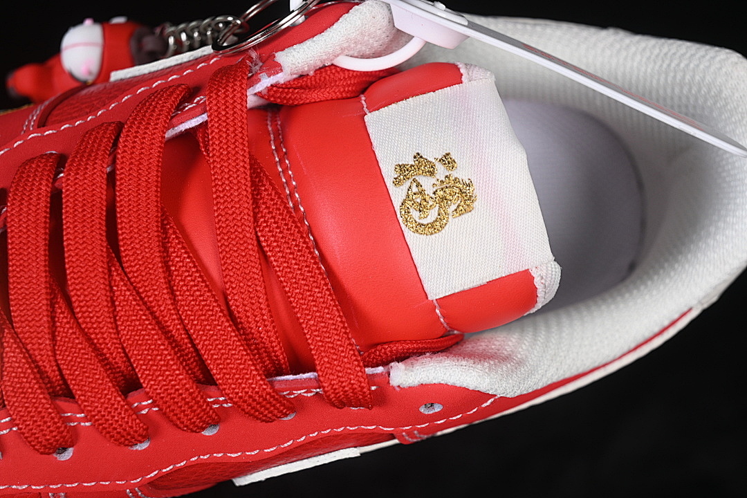 Nike [NH0601-523]-[AIR FORCE 1 07 LOW CASUAL SNEAKERS RED/WHITE/GOLD]-[WOMAN:36-39]-[MAN:40-45] - Image 9