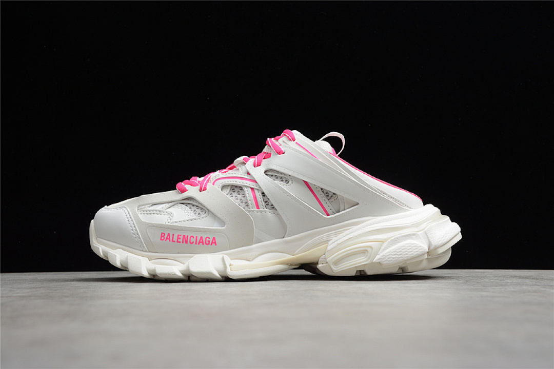 Unbranded [653813-W3CP1-9105]-[BA*LEN*CIAGA TRACK MULE WHITE/LIGHT GREY/PINK]-[WOMAN:35-39]-[MAN:40-46], photo 1