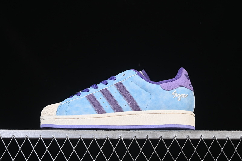 Purple Adidas ORIGINALS SUPERSTAR II BLUE/PURPLE/WHITE · KI3533, photo 1