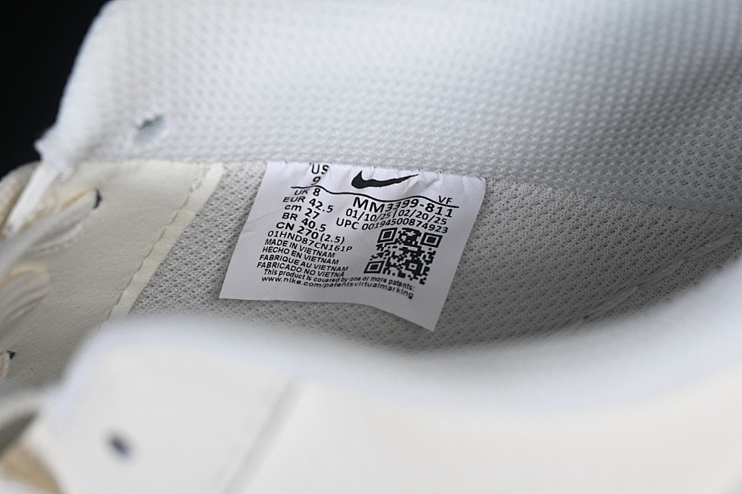 Nike [MM3399-811]-[AIR FORCE 1 07 LOW CASUAL SNEAKERS WHITE/BLACK/GREY]-[WOMAN:36-39]-[MAN:40-45] - Image 6