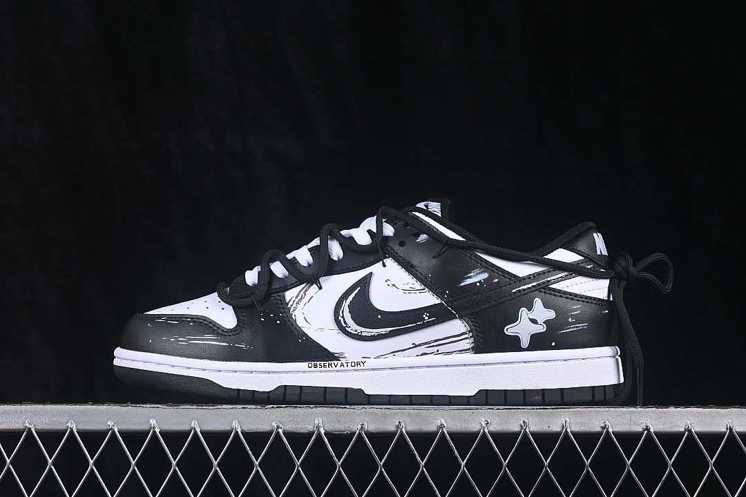 Unbranded [DD1391-100]-[DUNK LOW LACE UP CASUAL SNEAKERS BLACK/WHITE]-[MAN:40-46], photo 1