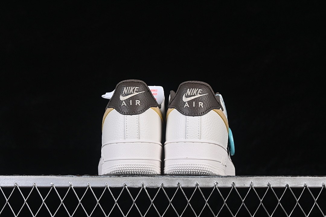 Nike [IR0796-030]-[AIR FORCE 1 07 LOW CASUAL SNEAKERS WHITE/BLACK/YELLOW]-[WOMAN:36-39]-[MAN:40-45] - Image 14