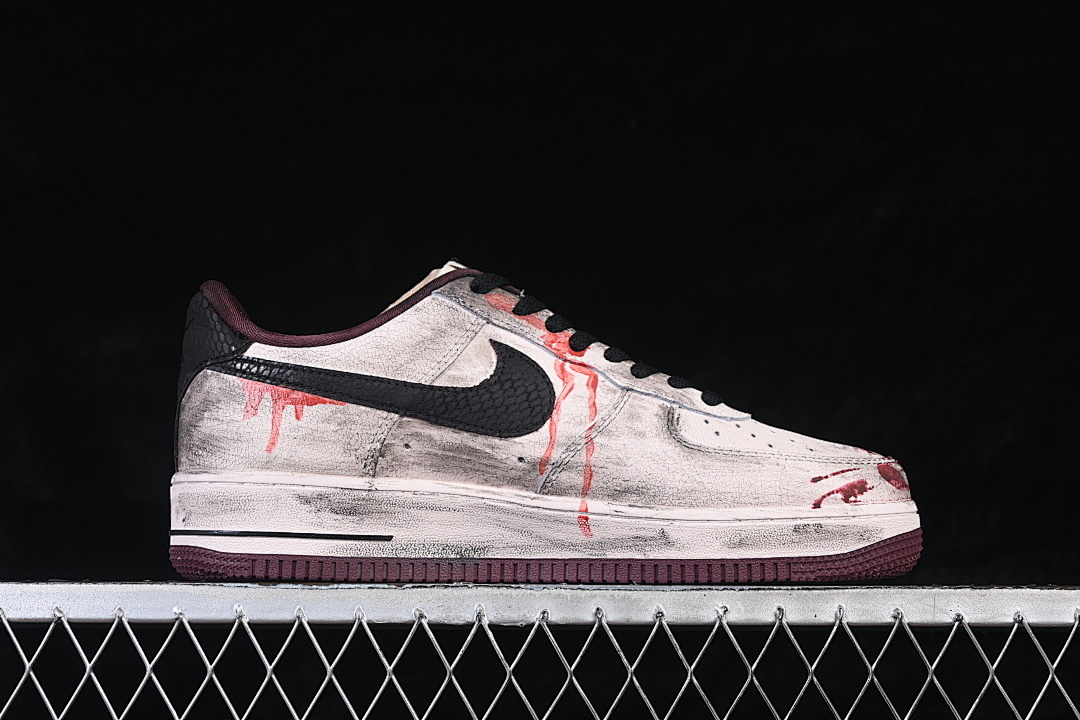 Nike [XL2132-888]-[AIR FORCE 1 07 LOW LOW-TOP CASUAL SNEAKERS PINK/BLACK]-[WOMAN:36-39]-[MAN:40-45] - Image 16