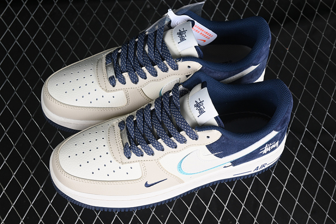 Nike [DM6688-055]-[AIR FORCE 1 07 LOW WHITE/GREY/BLUE]-[WOMAN:36-39]-[MAN:40-45] - Image 11
