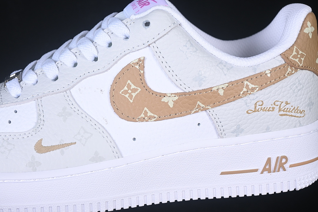 Nike [IV5732-100]-[AIR FORCE 1 07 LOW CASUAL SNEAKERS GREY/BROWN]-[WOMAN:36-39]-[MAN:40-45] - Image 7