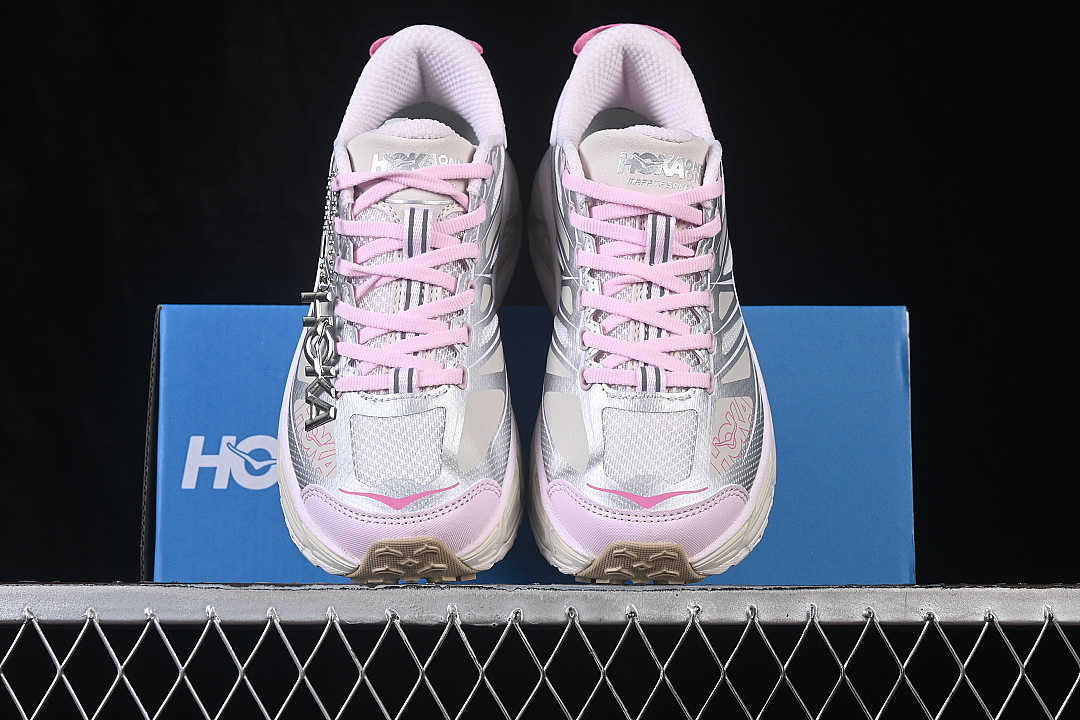 Hoka [1126851-SVRL]-[LIGHTWEIGHT MOUNTAIN RUNNING SHOES BEIGE/SILVER/PINK]-[WOMAN:36-39]-[MAN:40-45] - Image 13