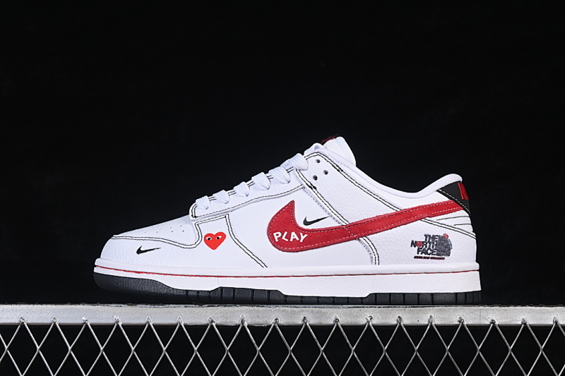 Nike SB DUNK LOW WHITE/RED/BLACK · YF9511-910, photo 1