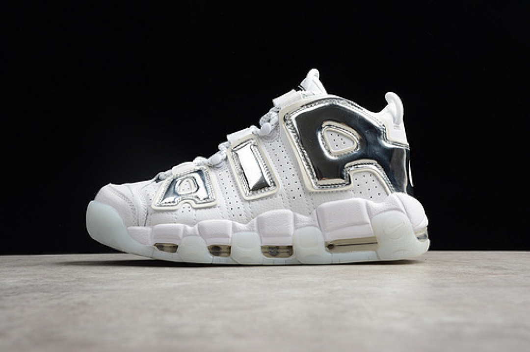 Nike [917593-100]-[AIR MORE UPTEMPO WHITE/CHROME-BLUE TINT]-[WOMAN:36-39]-[MAN:40-47.5]-[OG00170], photo 1