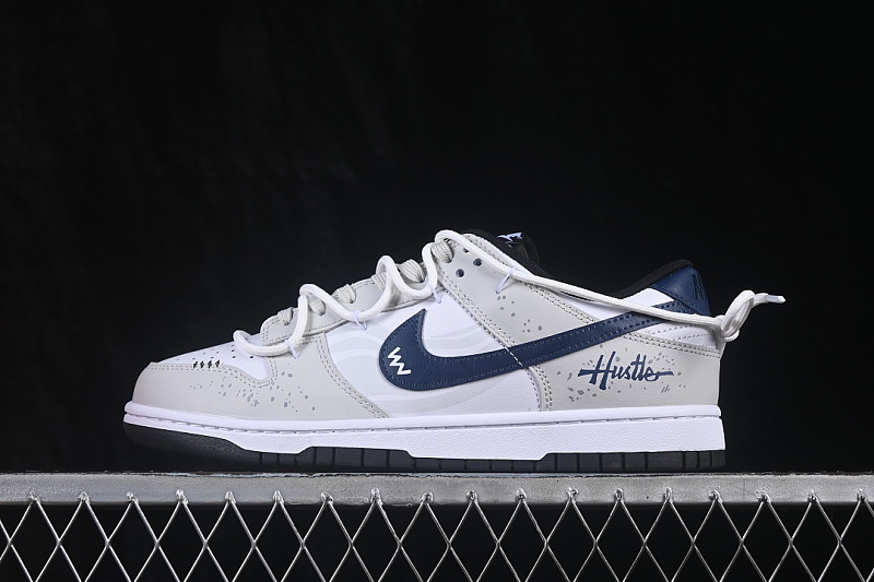 Nike DUNK LOW CASUAL SNEAKERS LIGHT GRAY/WHITE/BLACK · HF5441-100, photo 1