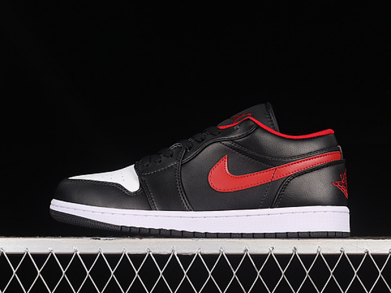 Jordan AIR Jordan 1 LOW WHITE TOE WHITE/RED/BLACK · 553558-063, photo 1