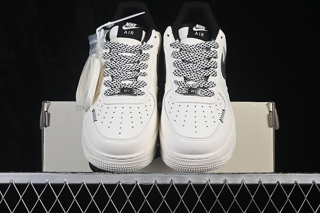 Nike [MM3399-817]-[AIR FORCE 1 07 LOW CASUAL SNEAKERS WHITE/BLACK/WHITE]-[WOMAN:36-39]-[MAN:40-45] - Image 13