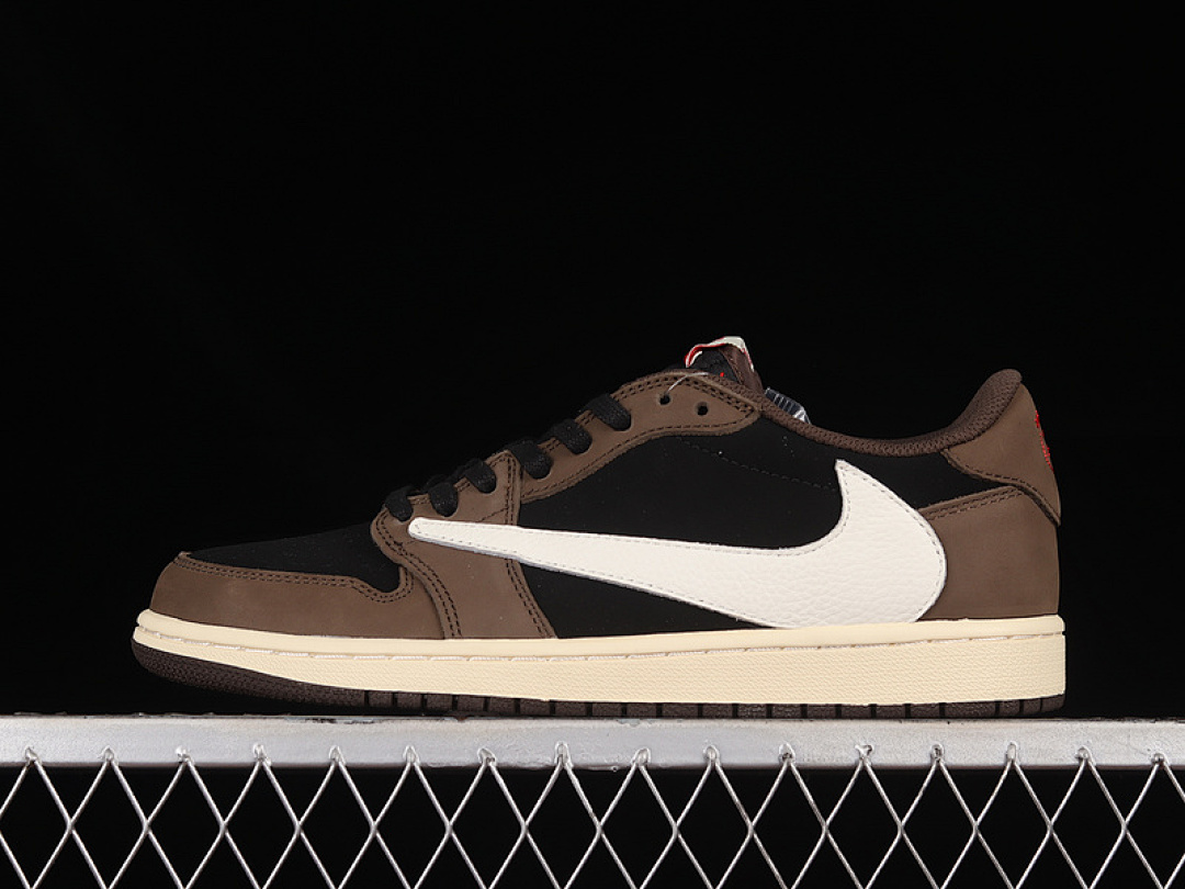 Jordan [CQ4277-001]-[TRAVIS SCOTT X AIR JORDAN 1 LOW MOCHA BLACK/DARK MOCHA-UNIVERSITY RED-SAIL], photo 1