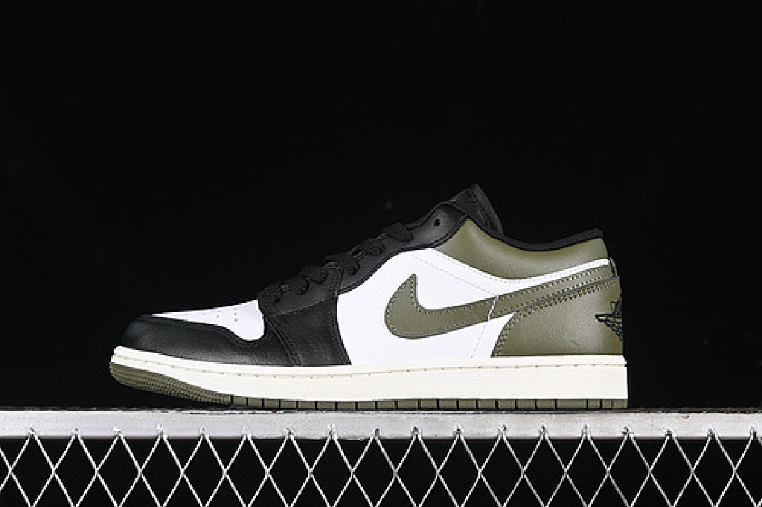 Jordan [553558-092]-[AIR JORDAN 1 LOW MEDIUM OLIVE BLACK/MEDIUM OLIVE/WHITE]-[UNISEX:35.5-46], photo 1
