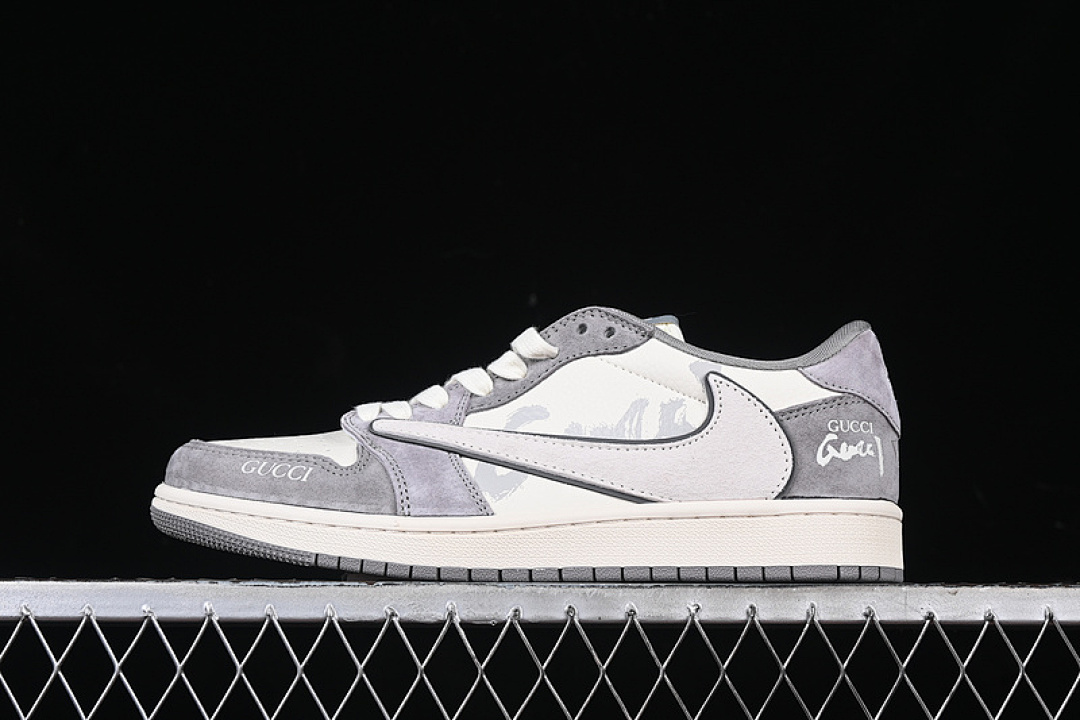 Jordan [DM9288-001]-[TRAVIS SCOTT X FRAGMENT DESIGN AIR JORDAN 1 LOW OG SP WHITE/GREY]-[36-45], photo 1