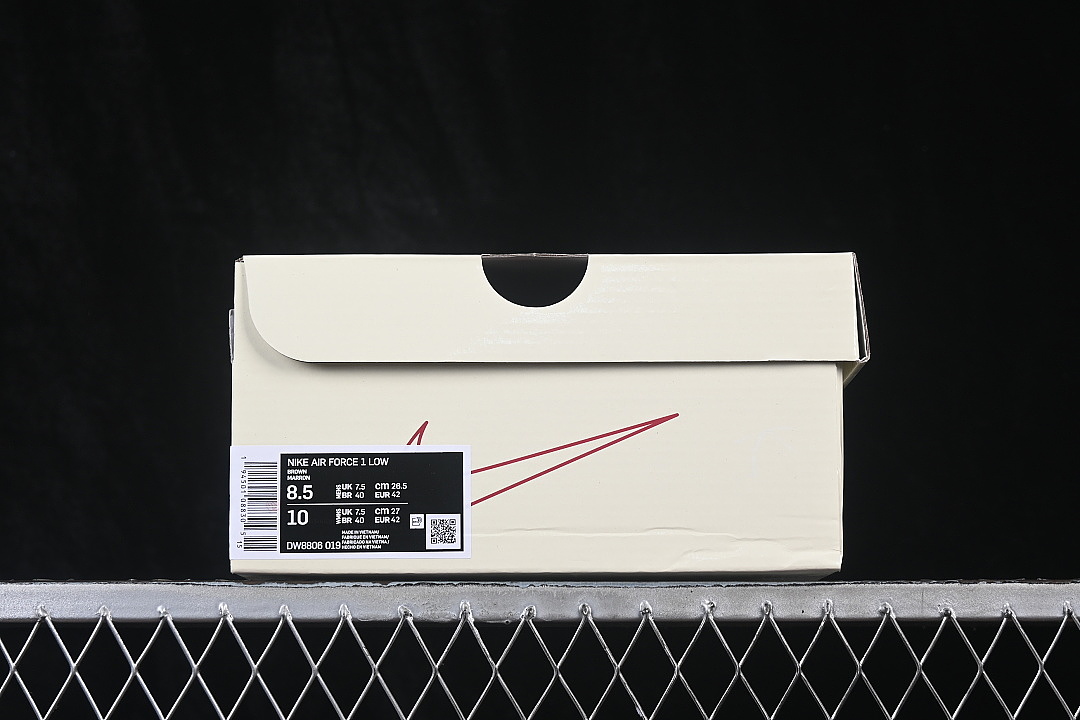 Nike [DW8806-019]-[AIR FORCE 1 07 LOW CASUAL SNEAKERS WHITE/GREY/RED]-[WOMAN:36-39]-[MAN:40-45] - Image 12