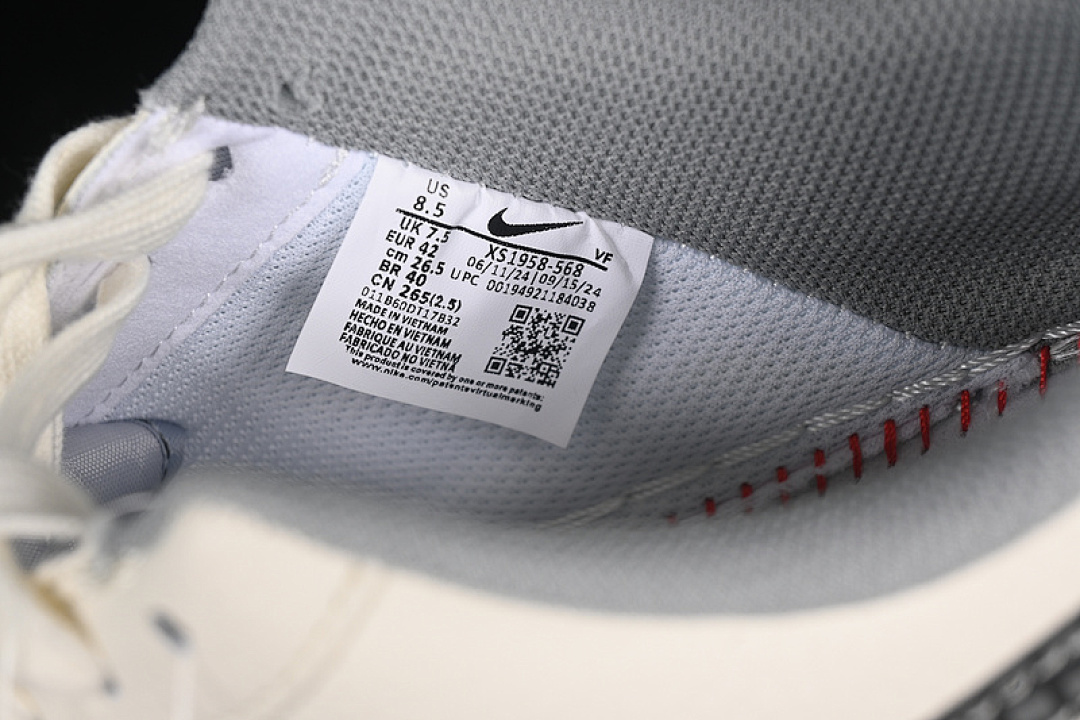Nike [DXS1958-568]-[AIR FORCE 1 07 LOW SUPREME WHITE/GREY/BLACK]-[WOMAN:36-39]-[MAN:40-45] - Image 6