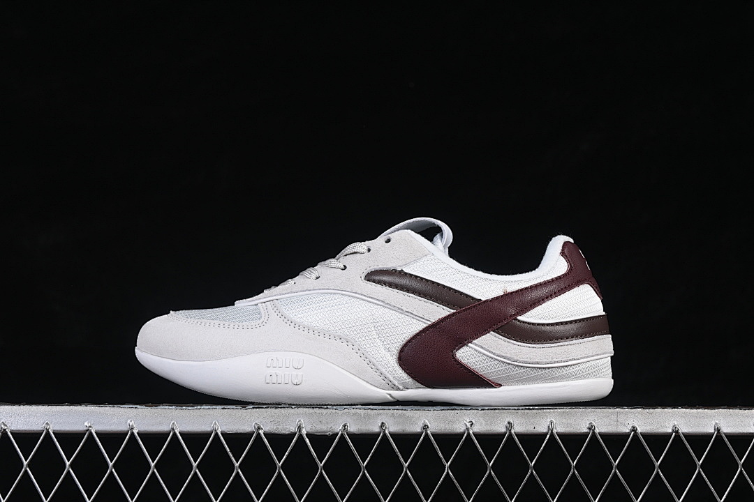 Miu Miu Miu Miu GYMNASIUM WHITE/GREY/BROWN · 5E428E, photo 1