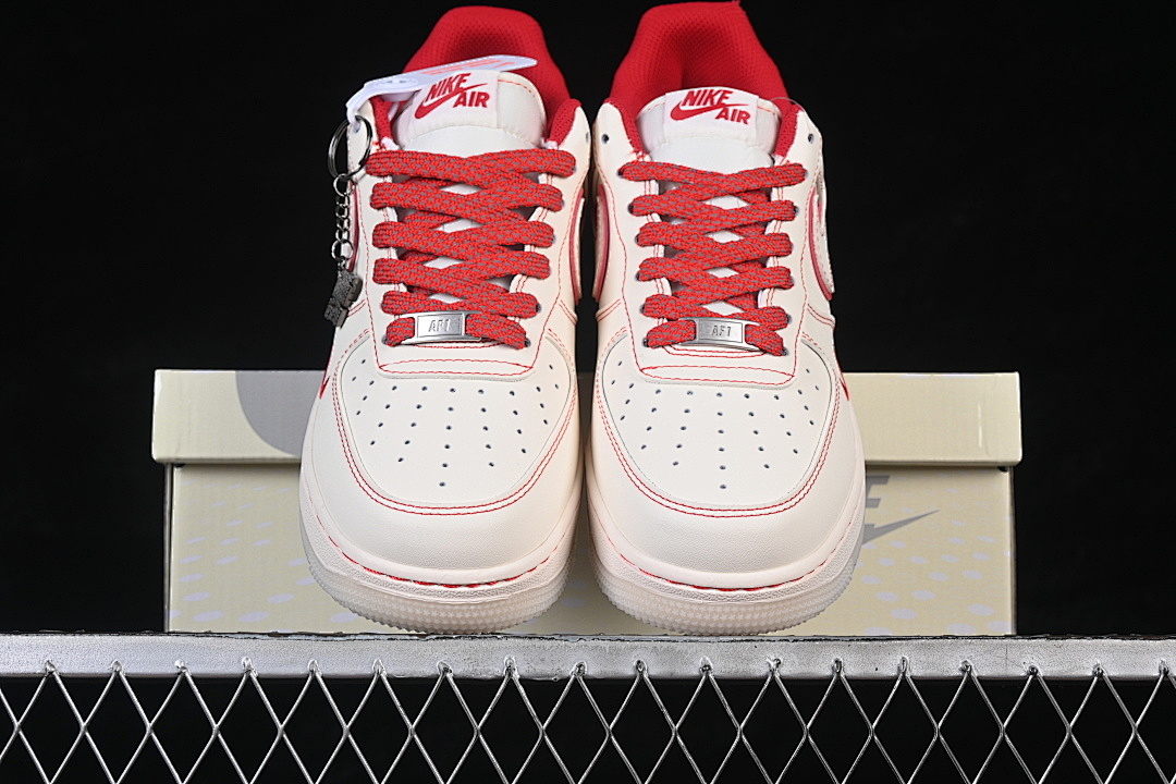 Nike [SM6668-132]-[AIR FORCE 1 07 LOW WHITE/RED/WHITE]-[WOMAN:36-39]-[MAN:40-45] - Image 13