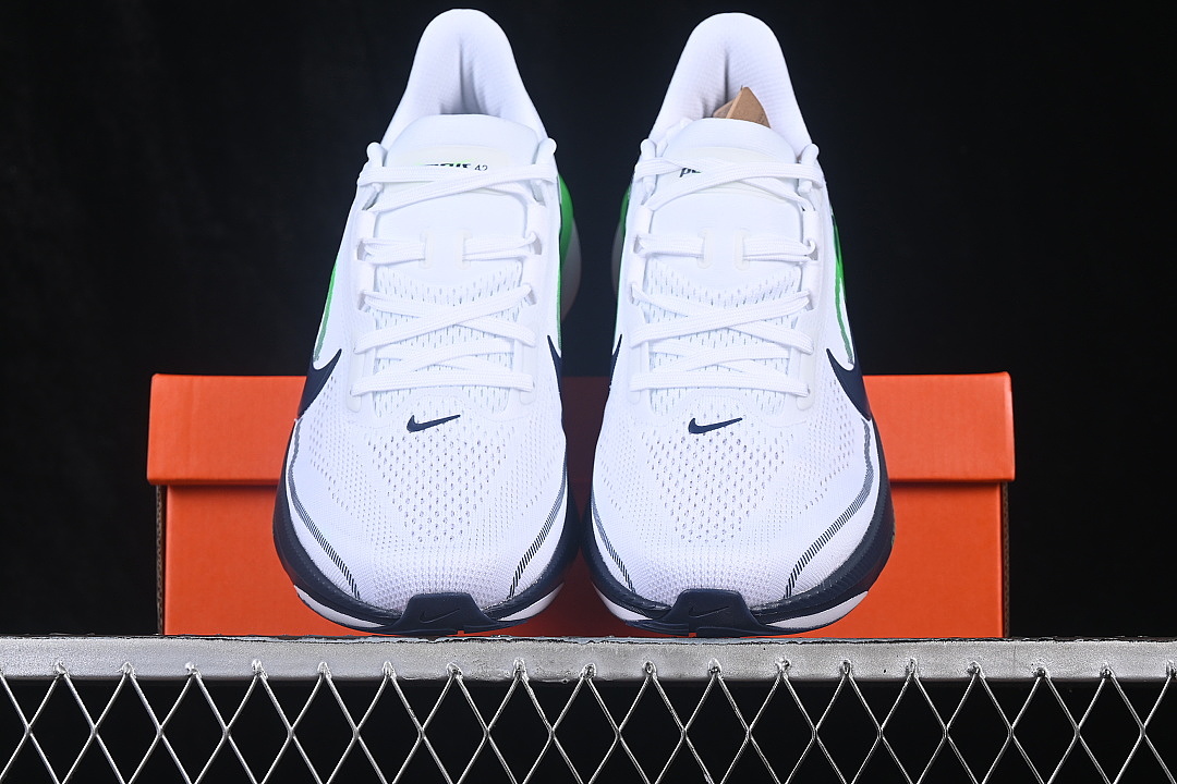 Nike [IB1873-107]-[AIR ZOOM PEGASUS 42 BREATHABLE SHOES NAVY BLUE/GREEN]-[WOMAN:36-39]-[MAN:40-46] - Image 12