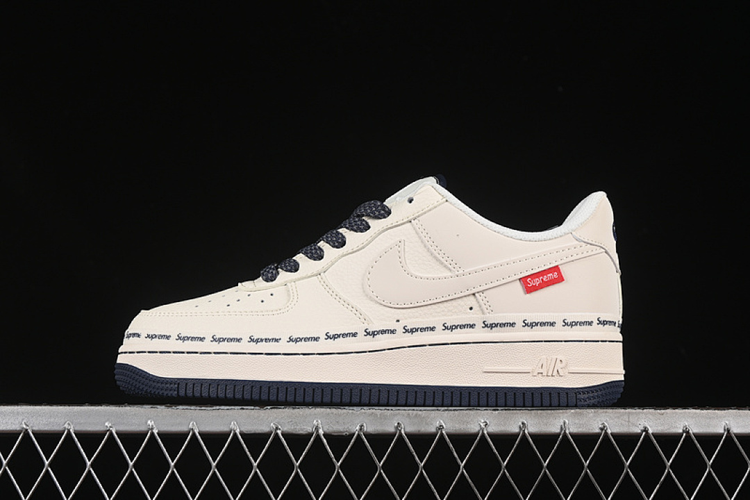 Nike [XX3168-203]-[AIR FORCE 1 07 LOW SUPREME OFF WHITE/BLUE]-[WOMAN:36-39]-[MAN:40-45] - Image 2