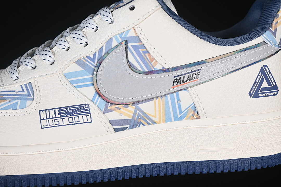 Nike [XL1979-122]-[AIR FORCE 1 07 LOW WHITE/NAVY BLUE]-[WOMAN:36-39]-[MAN:40-45] - Image 8