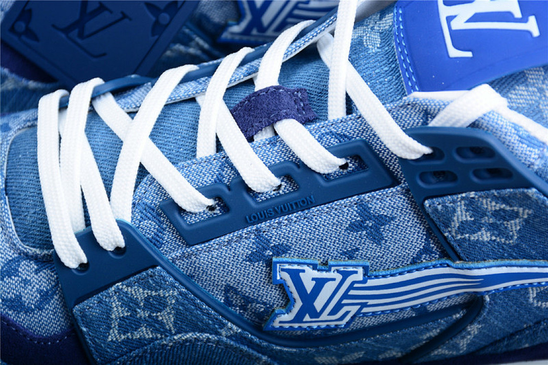 Louis Vuitton [L*V TRAINER 21SS SNEAKERS DARK BLUE/DARK BLUE/WHITE]-[MAN:39-45] - Image 8