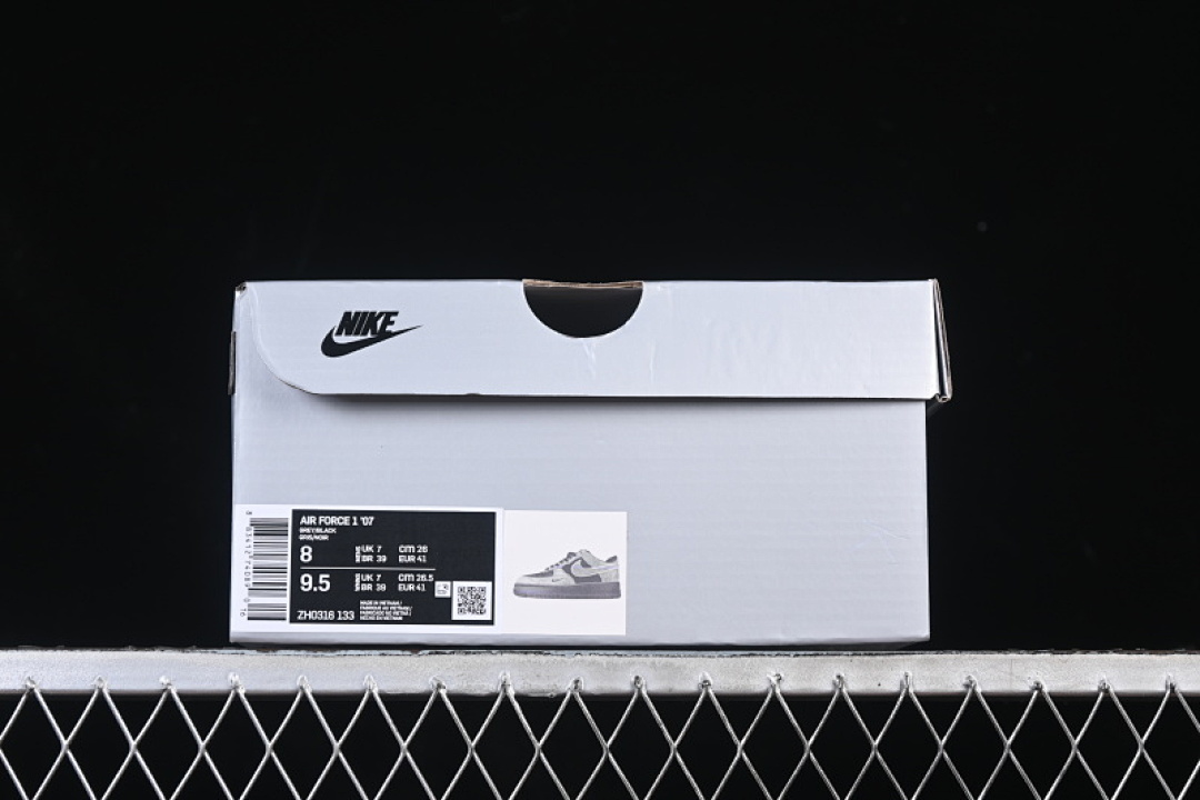 Nike [ZH0316-133]-[AIR FORCE 1 07 LOW GREY/BLACK]-[WOMAN:36-39]-[MAN:40-45] - Image 12