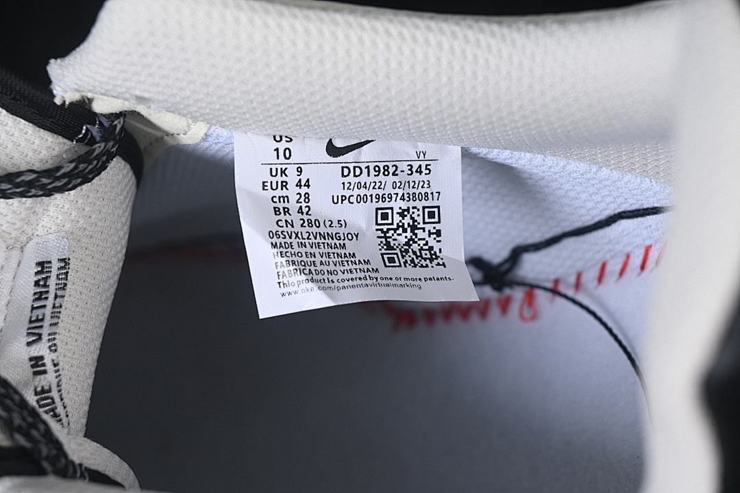 Nike [DD1982-345]-[AIR FORCE 1 07 LOW CASUAL SNEAKERS WHITE/BLACK/WHITE]-[WOMAN:36-39.5]-[MAN:40-45] - Image 6