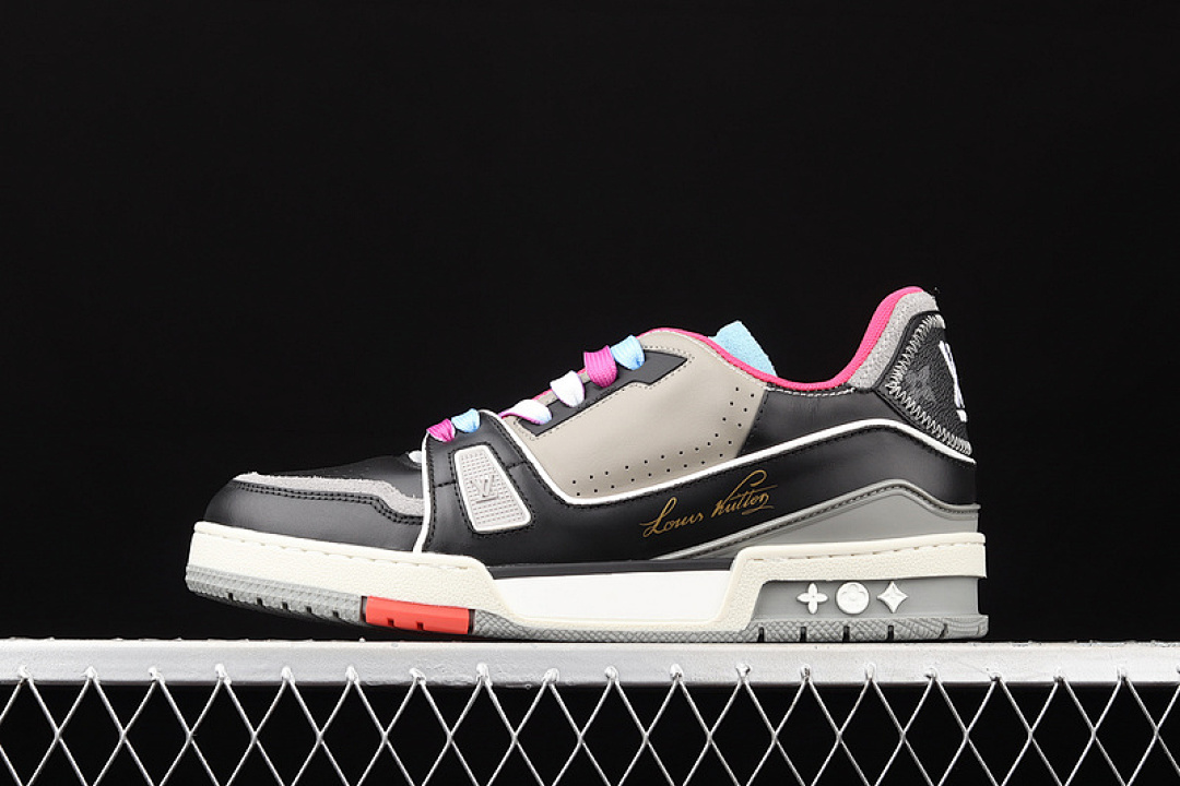 Louis Vuitton Louis Vuitton [L*V 2021SS TRAINER SHOES BLACK/LIGHT GREY/PINK]-[MAN:38-45], photo 1