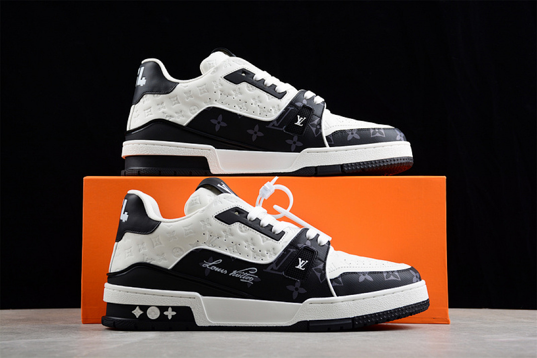 Louis Vuitton [L*V TRAINER LOW SNEAKERS WHITE/BLACK/WHITE]-[WOMAN:36-39]-[MAN:40-45] - Image 16