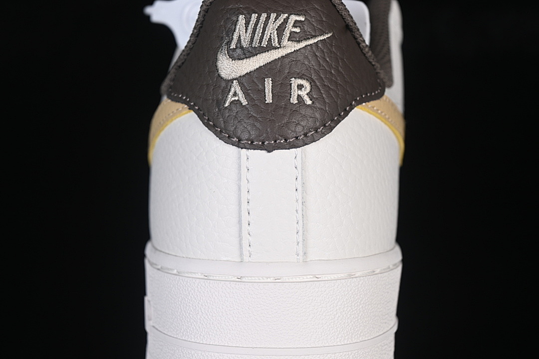 Nike [IR0796-030]-[AIR FORCE 1 07 LOW CASUAL SNEAKERS WHITE/BLACK/YELLOW]-[WOMAN:36-39]-[MAN:40-45] - Image 7