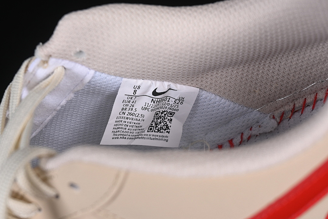 Nike [NH0601-526]-[AIR FORCE 1 07 LOW CASUAL SNEAKERS BROWN/RED]-[WOMAN:36-39]-[MAN:40-45] - Image 6