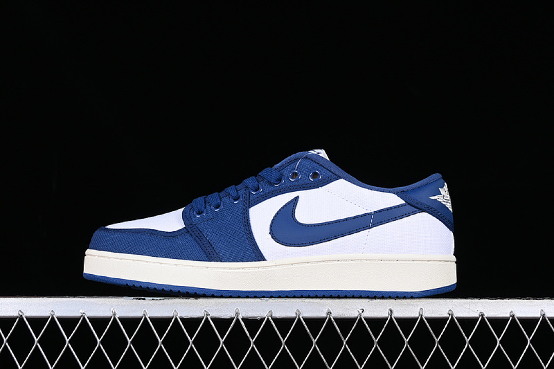 Jordan [DX4981-103]-[AIR JORDAN 1 KO LOW WHITE/DARK ROYAL BLUE/SAIL]-[WOMAN:36-39]-[MAN:40-46], photo 1